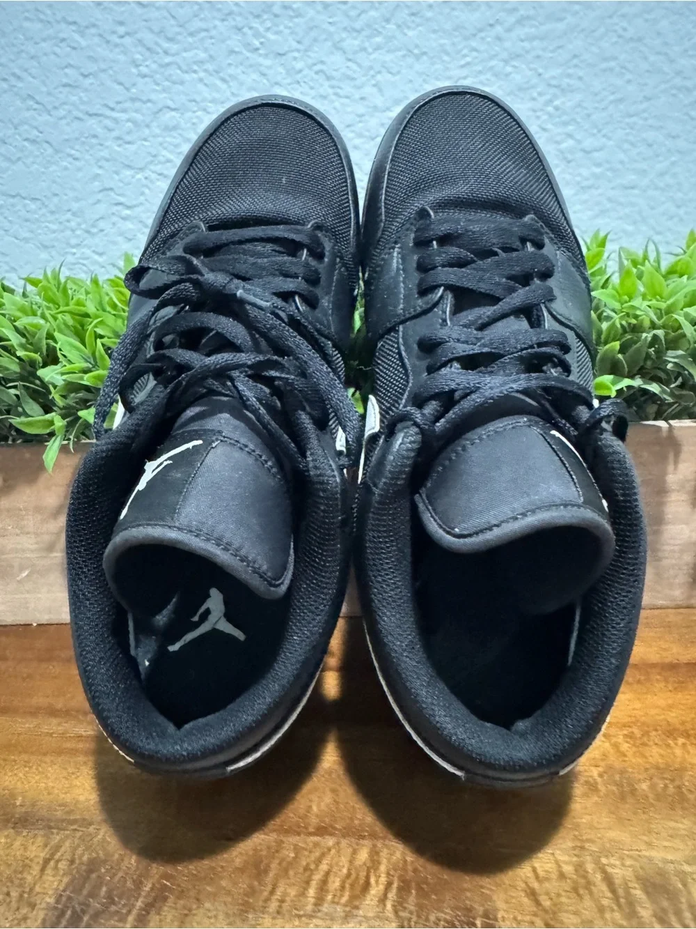 Nike Air Jordan 1 Low TD Football Cleats Black White AV5292-001 Mens Size 9